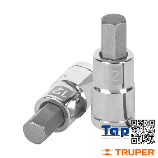 Imagen de DADO PTA HEX 10 MM CUA 013 1/2" TRUPER