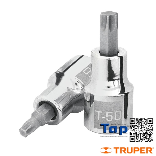 Imagen de DADO PTA TORX T-50 CUA 013 1/2" TRUPER