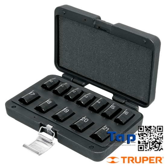 Imagen de DADOS 013 1/2" IMPACTO PROTECCION  PCO 6P MM JGO 12