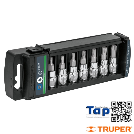 Imagen de DADOS CUA 009 3/8" PTA TORX TRUPER JGO 7