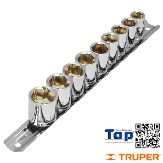 Imagen de DADOS CUA 009 3/8" STD PRETUL JGO 9