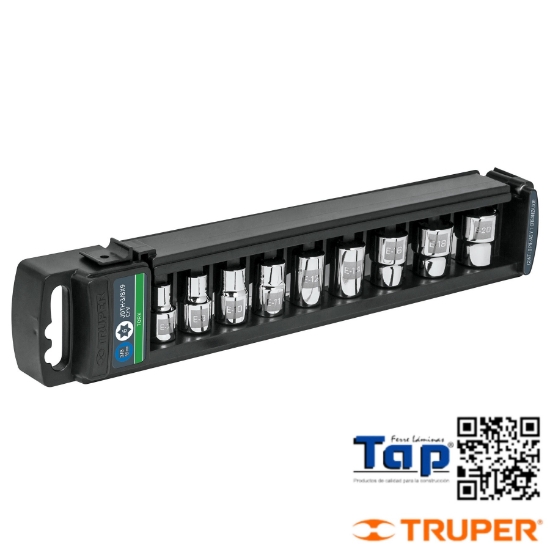 Imagen de DADOS CUA 009 3/8" TORX TRUPER JGO 9