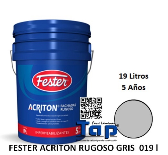 Imagen de FESTER ACRITON RUGOSO GRIS  019 l