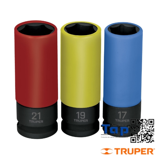 Imagen de DADOS LARGOS 013 1/2" IMPACTO PTCN  PCO 6P MM JGO  3