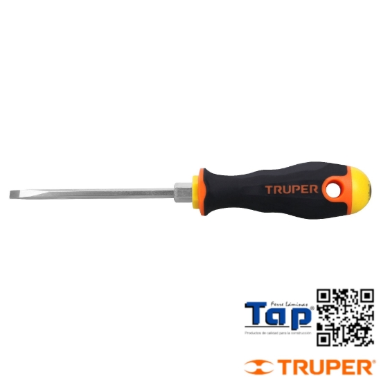 Imagen de DESARMADOR CABINET 004 3/16"X100 4" MANGO COMFORTGRIP TRUPER