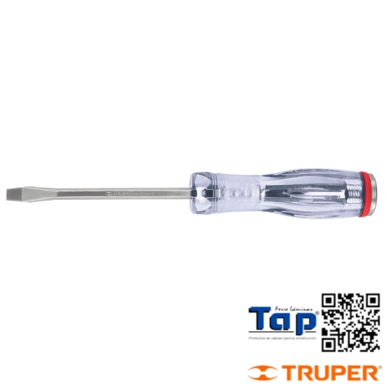 Imagen de DESARMADOR PLANO GOLPE 006 1/4"X150 6" TRUPER EXPERT