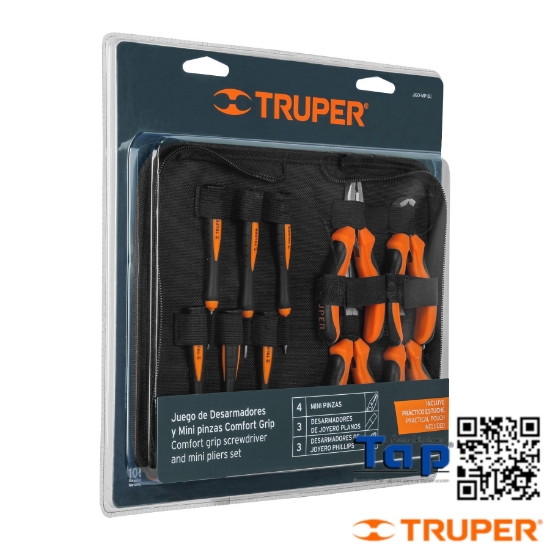Imagen de DESARMADORES JOYERO Y 4 MINI PINZAS COMFORTGRIP JGO 6