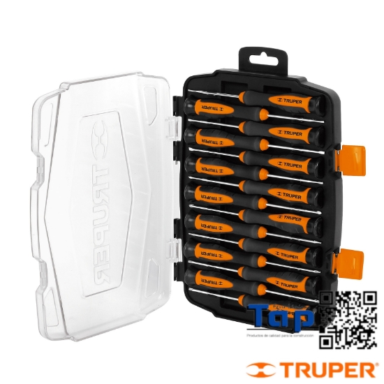 Imagen de DESARMADORES LARGOS PRECISION TRUPER JGO 15
