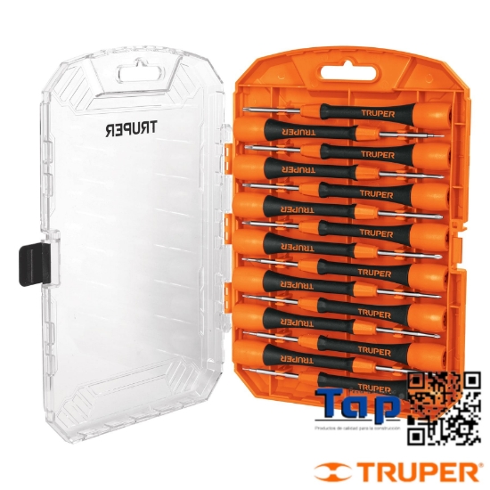Imagen de DESARMADORES PRECISION TRUPER JGO 15