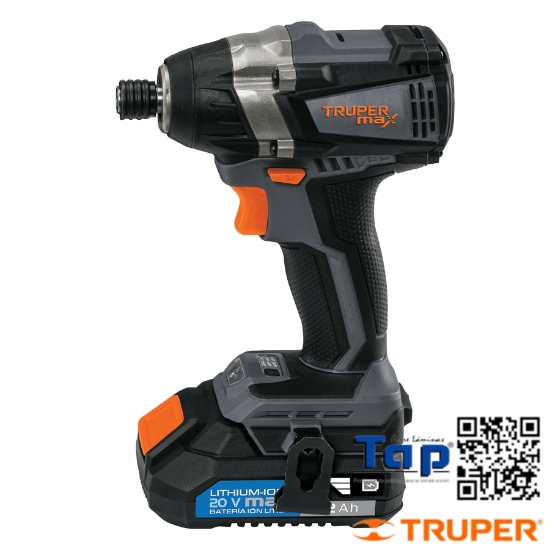 Imagen de DESTORNILLADOR IMPACTO 006 1/4" 20 V TRUPER MAX