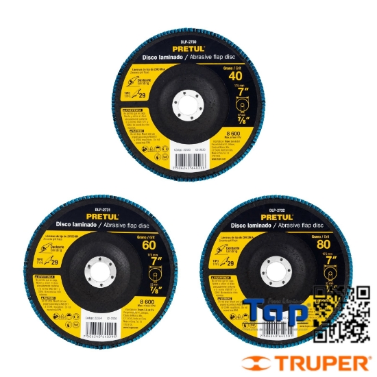 Imagen de DISCO 175 7" LAMINADO GRANO  60 CENTRO 022 7/8" PRETUL