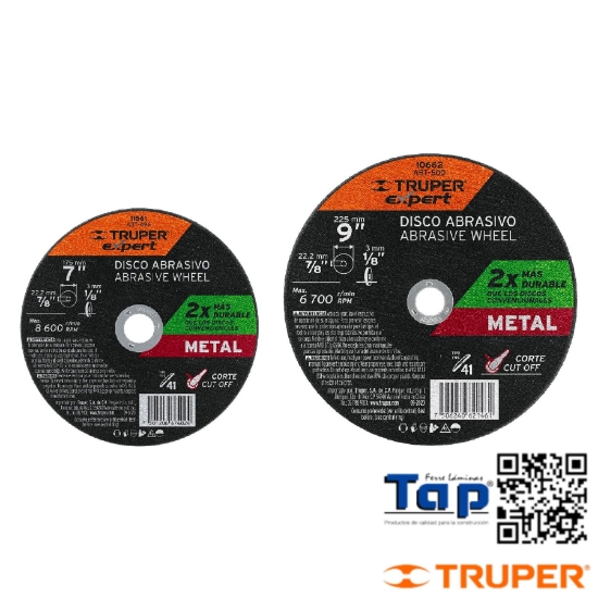 Imagen de DISCO P CORTE METAL T 41 DIAMETRO 175 7" EXPERT