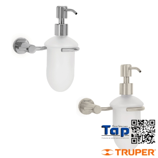 Imagen de DISPENSADOR JABON A PARED EN ACA SATIN FOSET