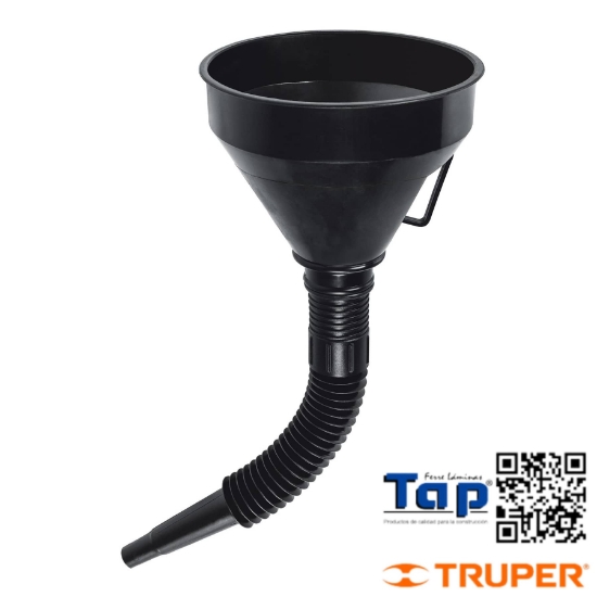 Imagen de EMBUDO PCO 500 ML CUELLO FLEX C FILTRO TRUPER