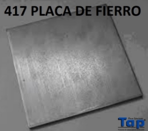 Imagen para la categoría 417 PLACA DE FIERRO
