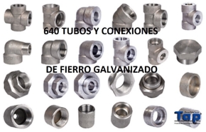 Imagen para la categoría 640 TUBOS Y CONEXIONES DE FIERRO GALVANIZADO