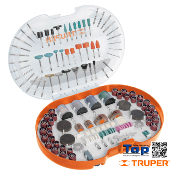 Imagen de HERRAMIENTA ROTATIVA TRUPER KIT C 276 ACC