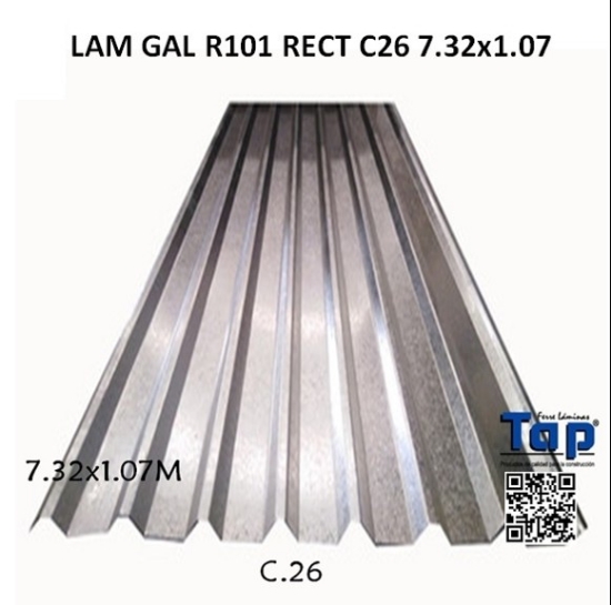 Imagen de LAM GAL R101 RECT C26 7.32x1.07