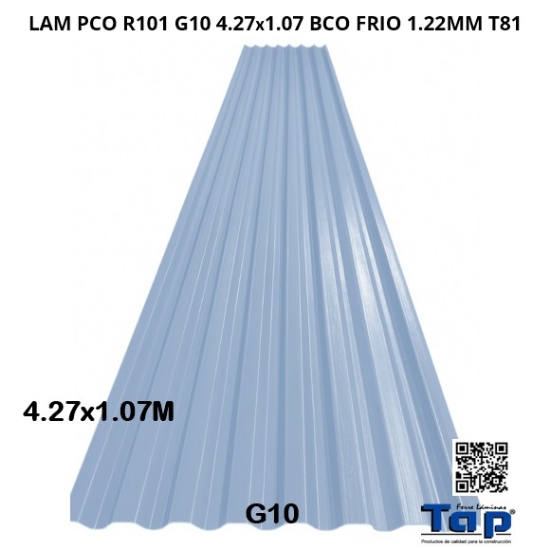 Imagen de LAM PCO R101 G10 4.27x1.07  BCO FRIO 1.2MM T81