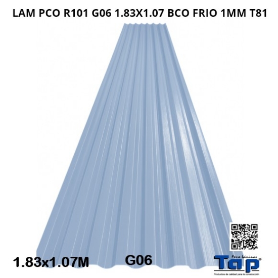 Imagen de LAM PCO R101 G06 1.83X1.07  BCO FRIO 1MM T81