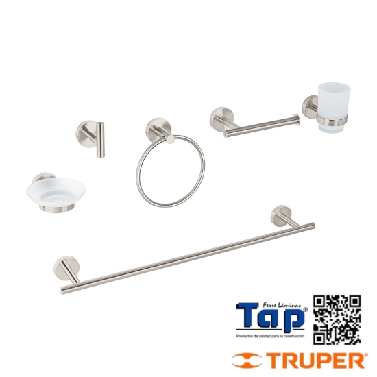 Imagen de ACC P BAÑO ACABADO SATIN FOSET TUBIG JGO 6