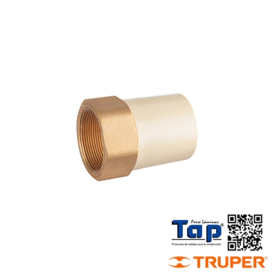 Imagen de ADAPTADOR HEMBRA CPVC 051 2" C INSERTO METALICO FOSET