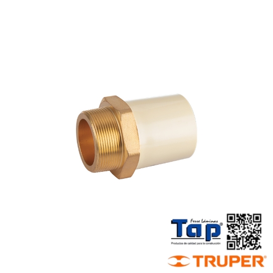 Imagen de ADAPTADOR MACHO CPVC 051 2" C INSERTO METALICO FOSET