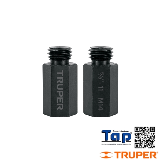 Imagen de ADAPTADOR P PULIDORAS M14 A 015 5/8" 2 PIEZAS TRUPER