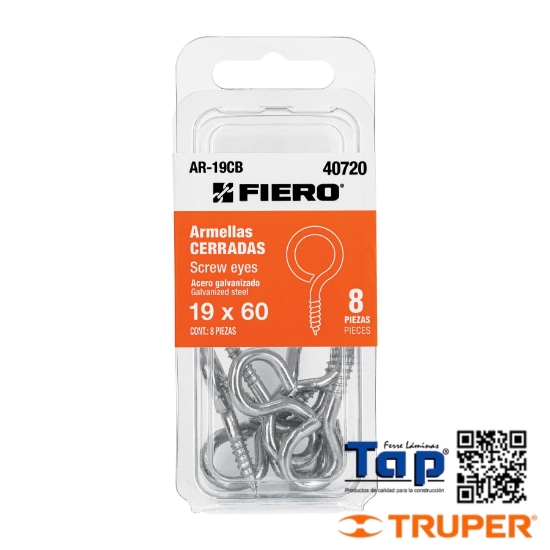 Imagen de ARMELLAS CERRADAS DE 19 X60 FIERO BLISTER C 8