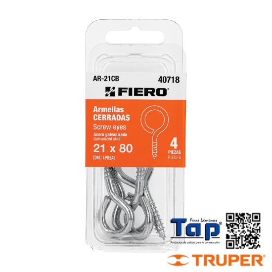 Imagen de ARMELLAS CERRADAS DE 21 X80 FIERO BLISTER C 4