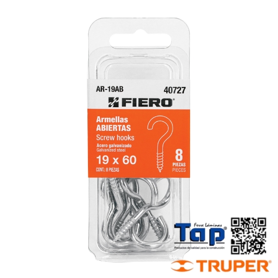 Imagen de ARMELLASABIERTAS DE 19 X60 FIERO BLISTER C 8