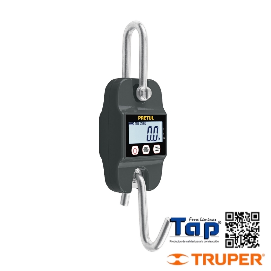 Imagen de BASCULA ELECTRONICA CAPACIDAD 300 KG COLGANTE PRETUL