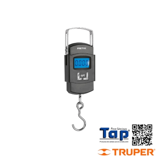 Imagen de BASCULA ELECTRONICA CAPACIDAD 50 KG COLGANTE PRETUL