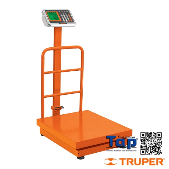 Imagen de BASCULA PLEGABLE CAPACIDAD 500 KG DE PLATAFORMA TRUPER