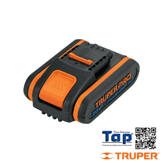 Imagen de BATERIA ION LITIO 20V 2 AH TRUPER PRO