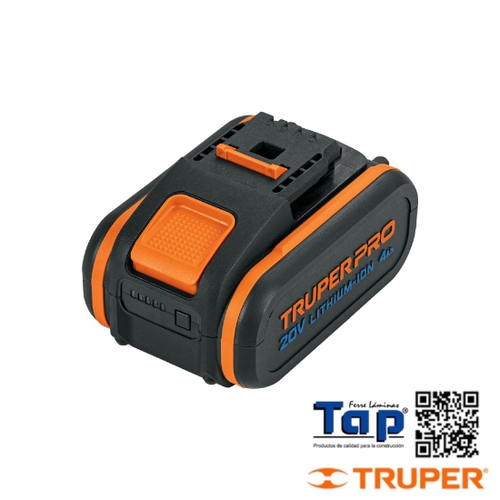 Imagen de BATERIA ION LITIO 20V 4 AH TRUPER PRO