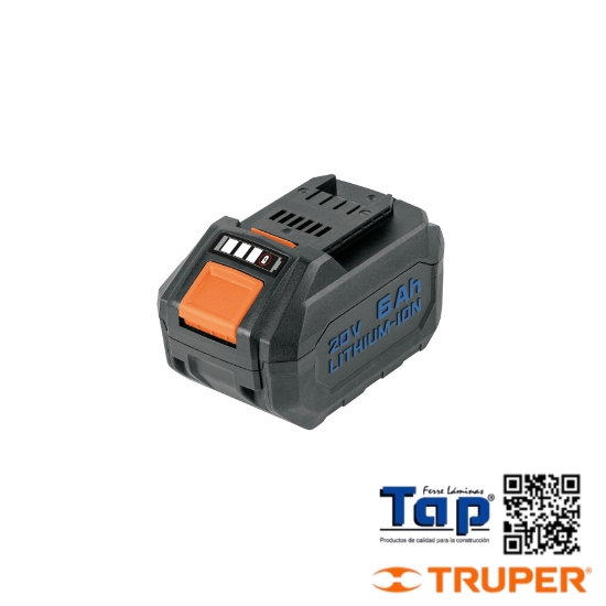 Imagen de BATERIA ION LITIO 20V 6 AH TRUPER MAX