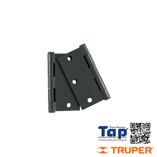 Imagen de BISAGRAS CUAS 088 3-1/2" PLANA NEGRO HERMEXBOL 2