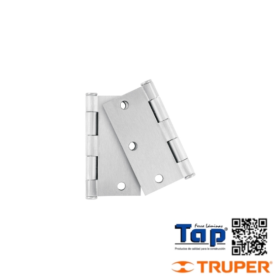 Imagen de BISAGRAS CUAS 088 3-1/2" PLANA SATINADO HERMEXBOL 2