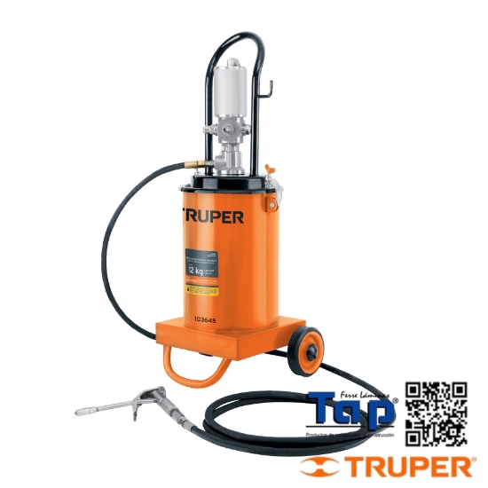Imagen de BOMBA INYECTORA NEUMATICA DE GRASA 12 KG TRUPER