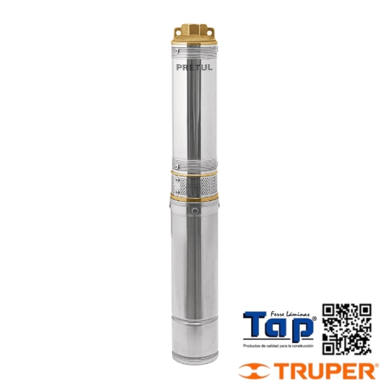 Imagen de BOMBA SUMERGIBLE P POZO PROFUNDO 019 3/4HP PRETUL