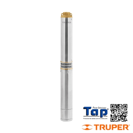 Imagen de BOMBA SUMERGIBLE P POZO PROFUNDO 038 1-1/2HP 220V TRUPER