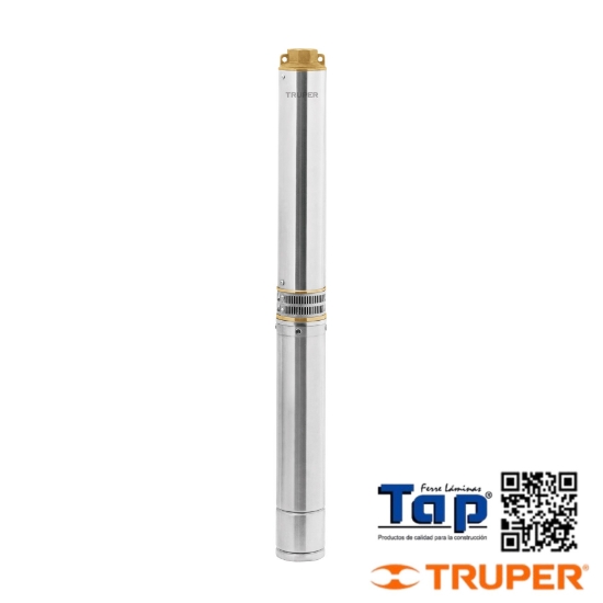 Imagen de BOMBA SUMERGIBLE P POZO PROFUNDO 2HP 220V TRUPER