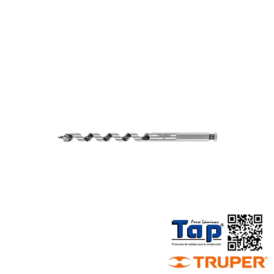 Imagen de BROCA AUGER TIPO BERBIQUI 009 3/8" X152 6" TRUPER