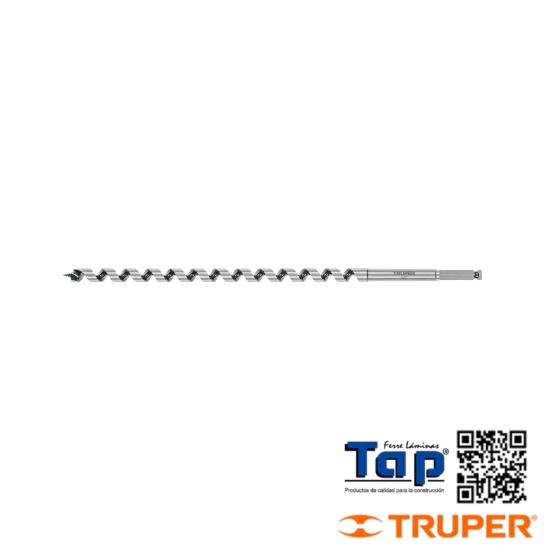 Imagen de BROCA AUGER TIPO BERBIQUI 015 5/8" X457 18" TRUPER