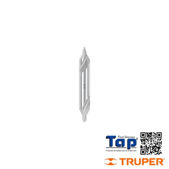 Imagen de BROCA P CENTRAR C DOBLE PUNTA #4 TRUPER