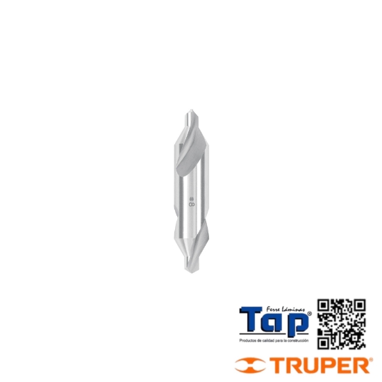Imagen de BROCA P CENTRAR C DOBLE PUNTA #8 TRUPER