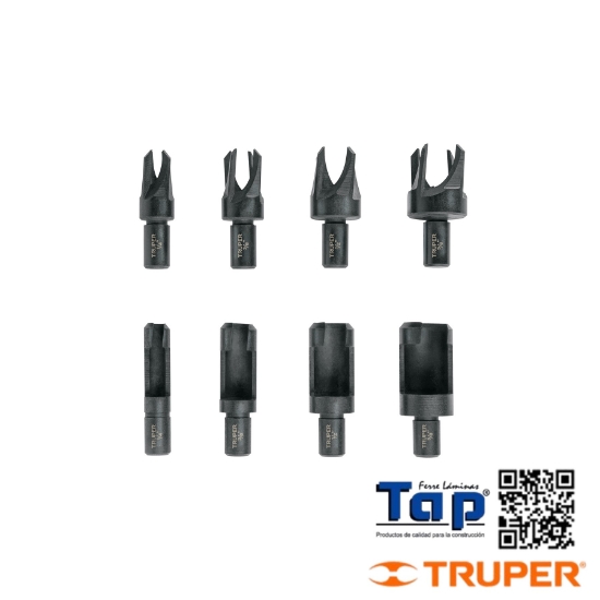 Imagen de BROCAS CLAVACOTE P MAD TRUPER JGO 8