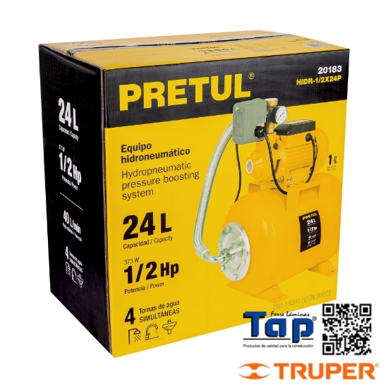Imagen de CAJA DE EMPAQUE DE REP P HIDR-1/2X24P PRETUL