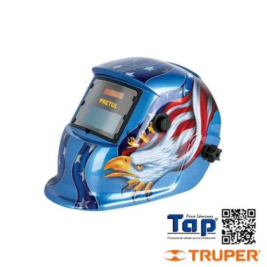 Imagen de CARETA ELECTRO. SOLDAR AGUILA SOMBRA 9 A 13 PRETUL